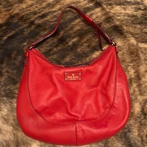 Red Kate Spade Hobo